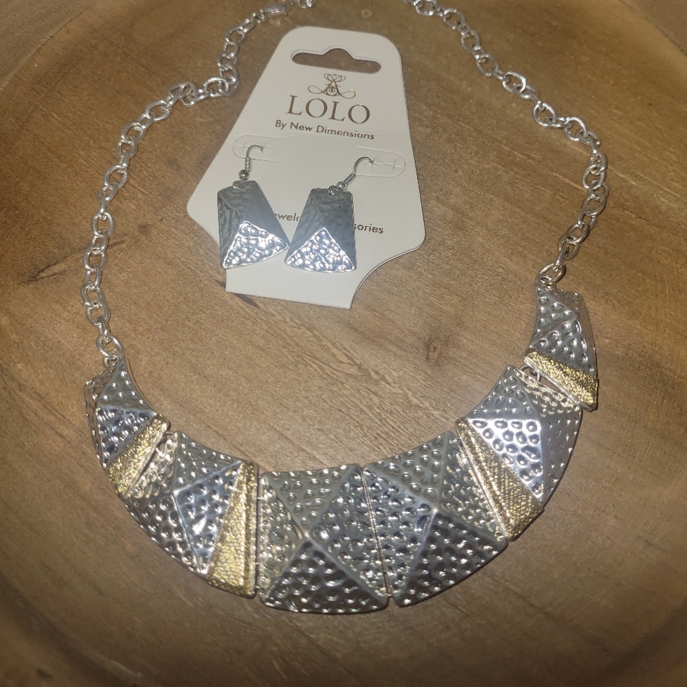 Necklace and earring set never worn